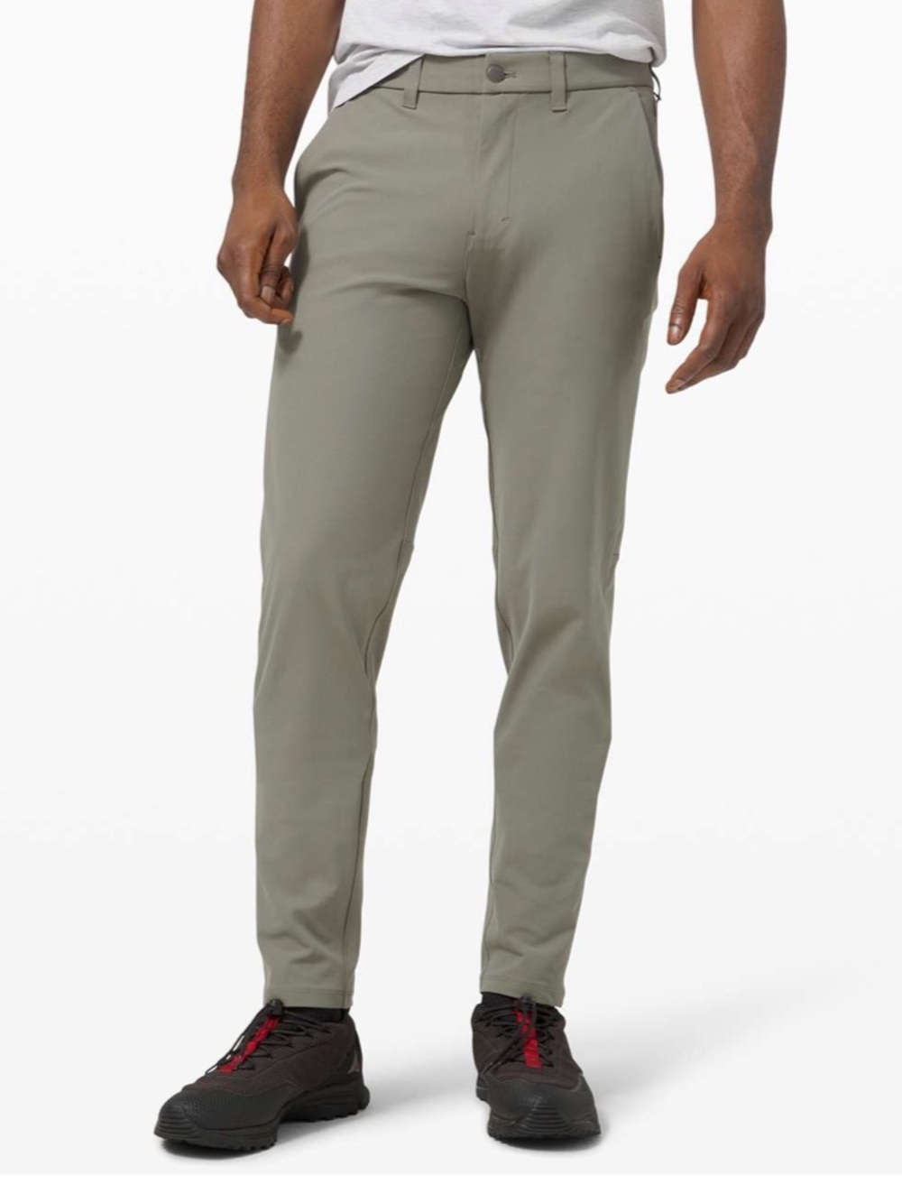 Lululemon Men’s Commission Pant Slim *Warpstreme in Grey Sage M-419 Sz 31 x 32
